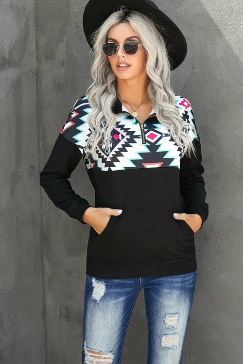 Tribal discount print sweatshirt